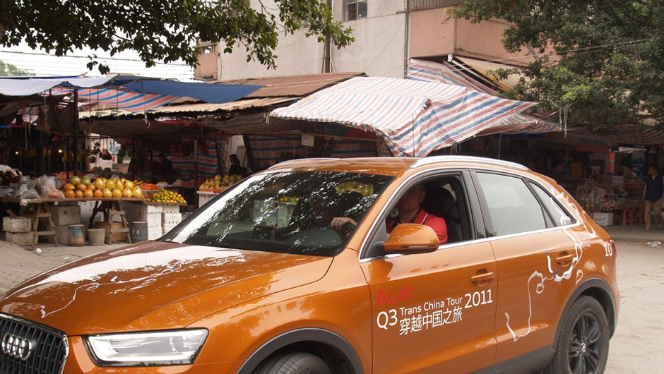 Audi Q3 na chińskich drogach