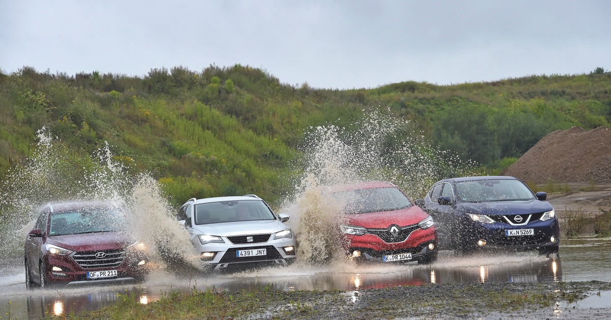 Porównanie 4x4: Seat Ateca kontra Nissan Qashqai, Hyundai Tucson i Renault Kadjar