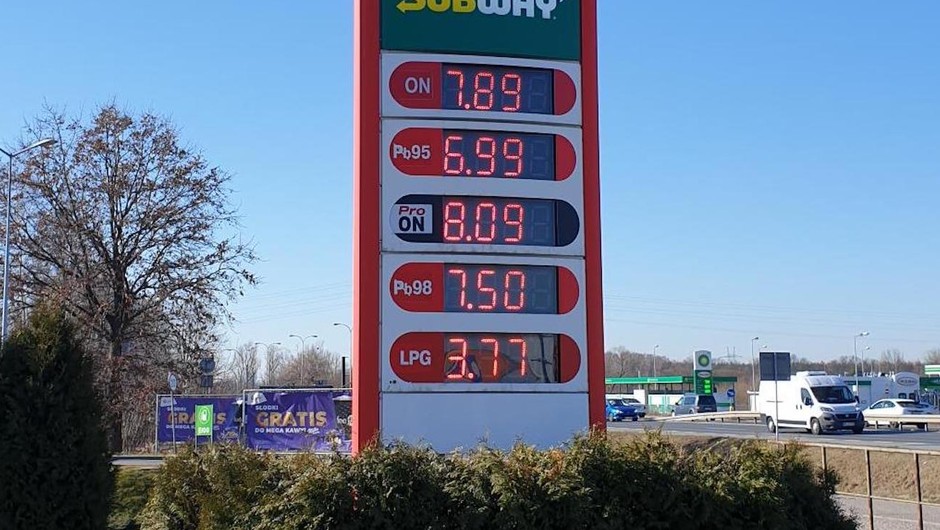 Ceny paliw, Warszawa, 11 marca 2021