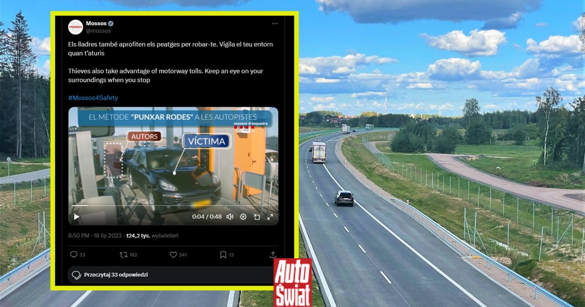 Złodzieje atakują kierowców metodą na bramkę. Grasują w całej Europie