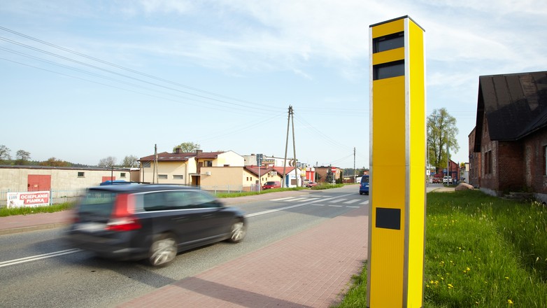 W raporcie uwzględniono też odcinki z dużą liczbą fotoradarów