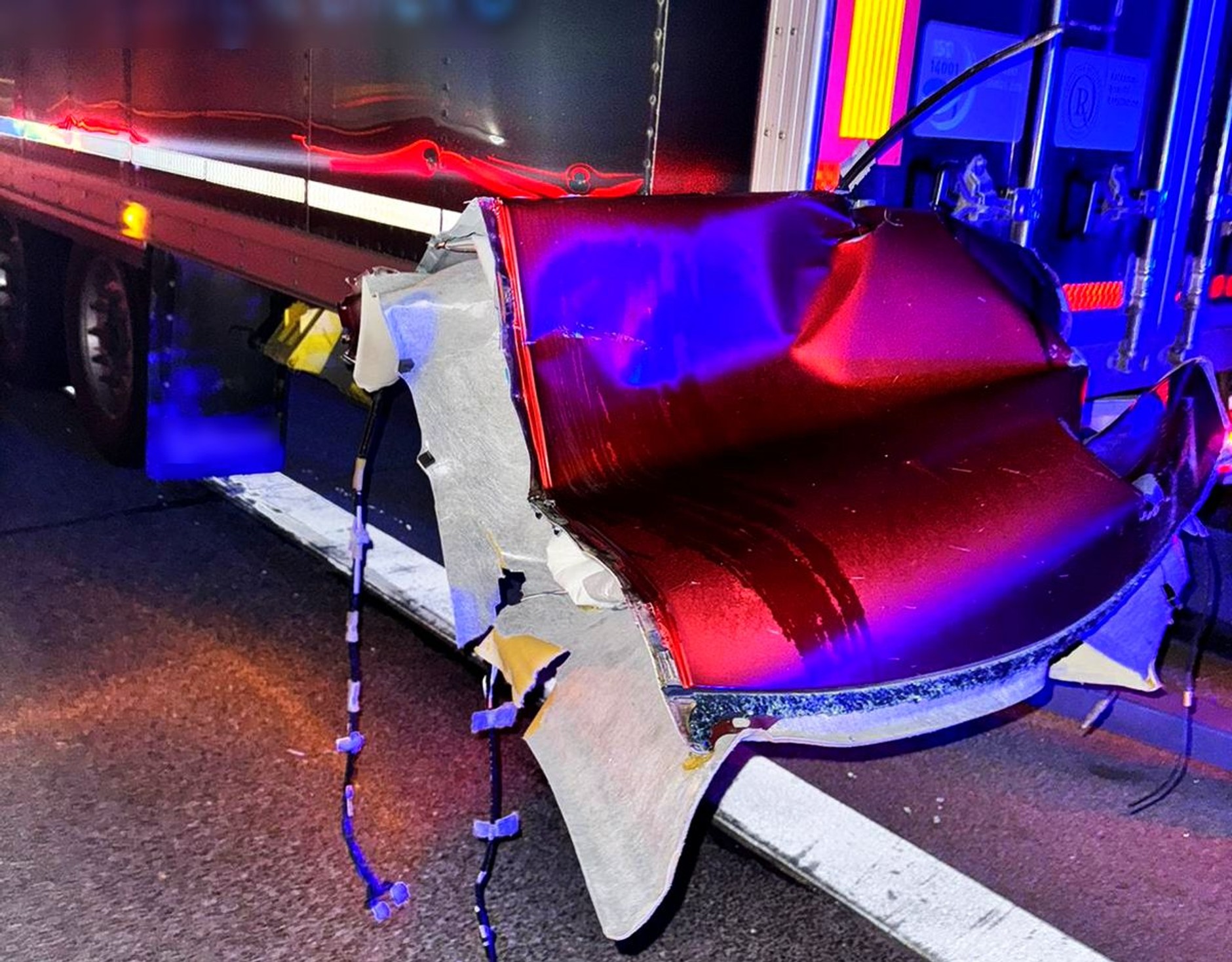 Uderzył w tira na autostradzie A2. Miał aż 2,5 promila