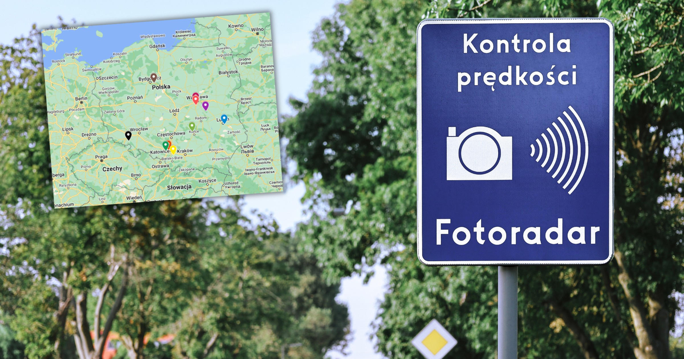Lepiej uważać. Te fotoradary "błyszczą" najczęściej w kraju [Screen: Google Maps]