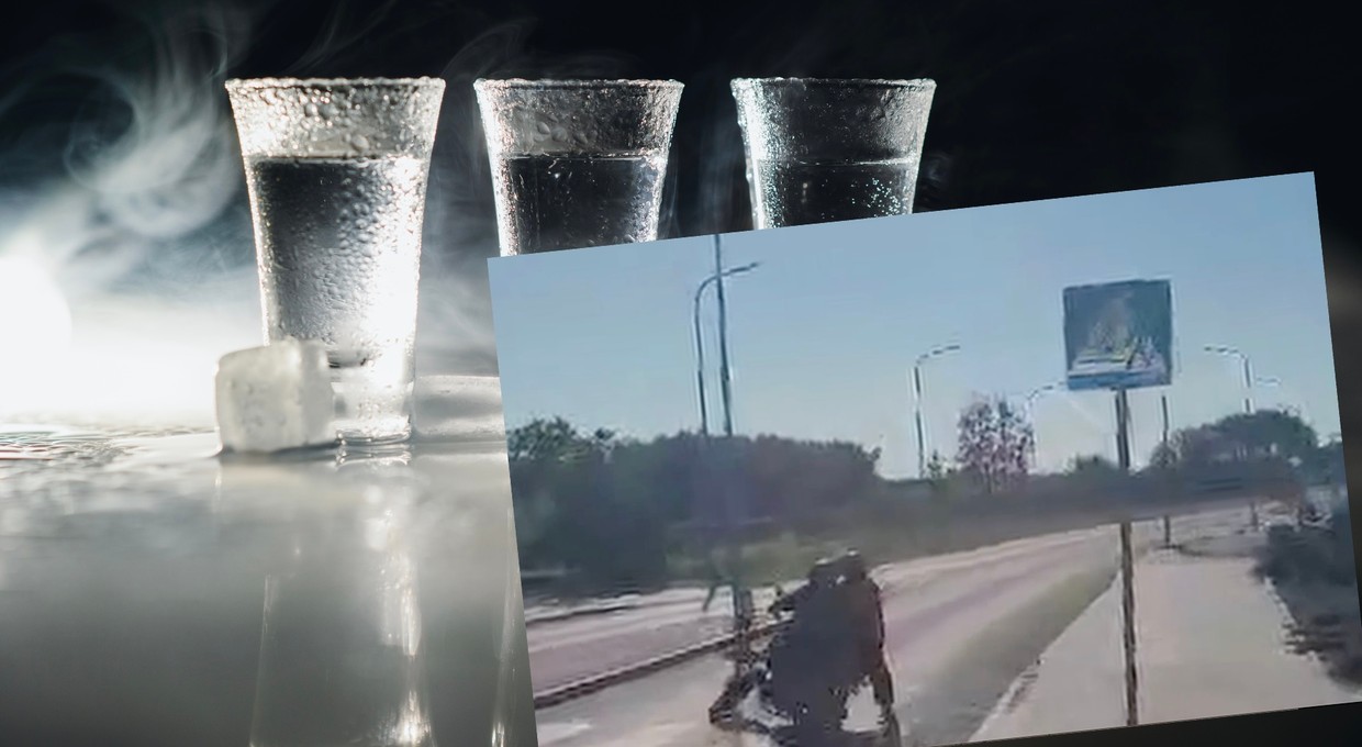 Kierująca motorowerem nie mogła trafić w drogę. Miała cztery promile, jechała z pasażerem