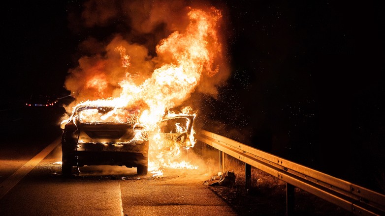 Pożar samochodu