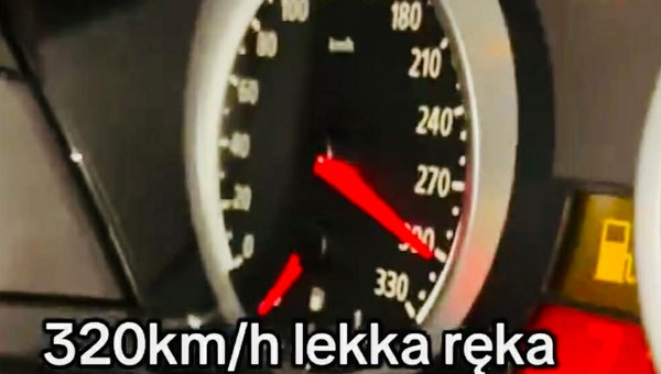 Ponad 300 km na godz. na liczniku BMW