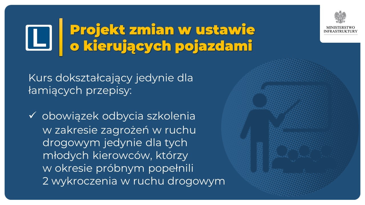 Projekt zmian w ustawie o kierujących pojazdami