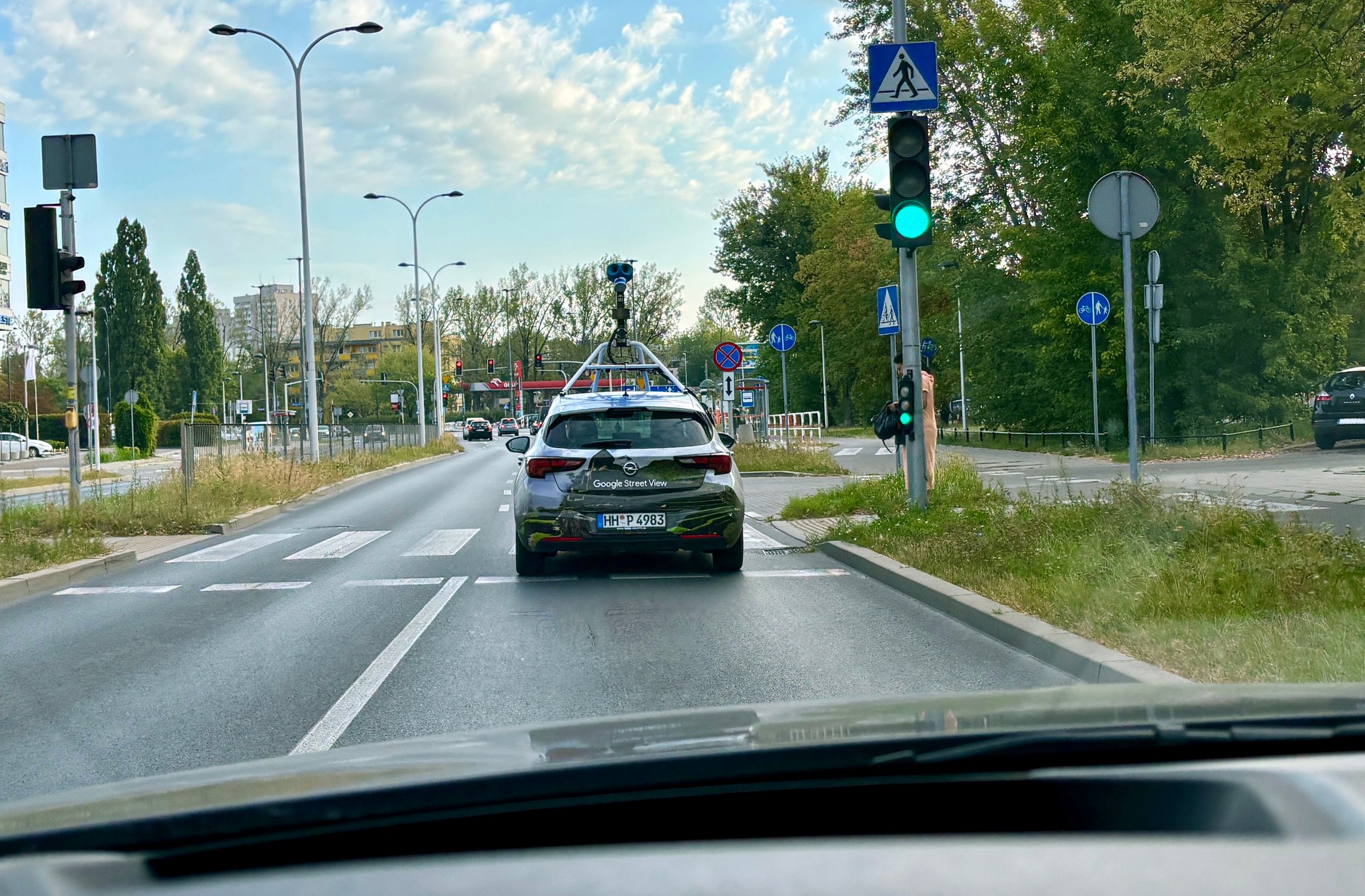 Samochód Google Street View w Warszawie