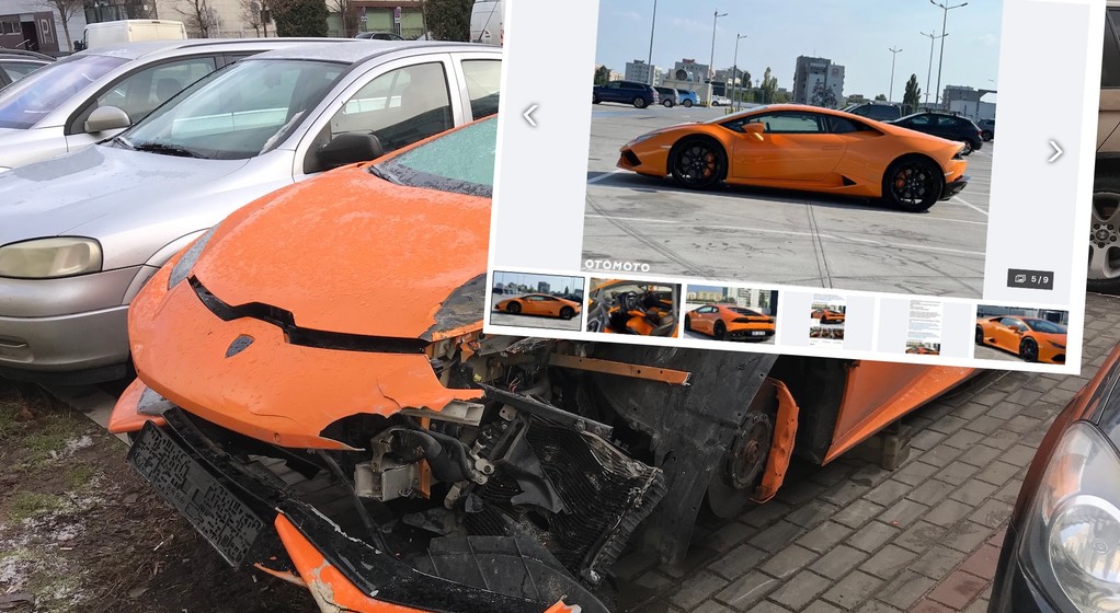 Słynne Lamborghini Huracan już po naprawie trafiło do sprzedaży