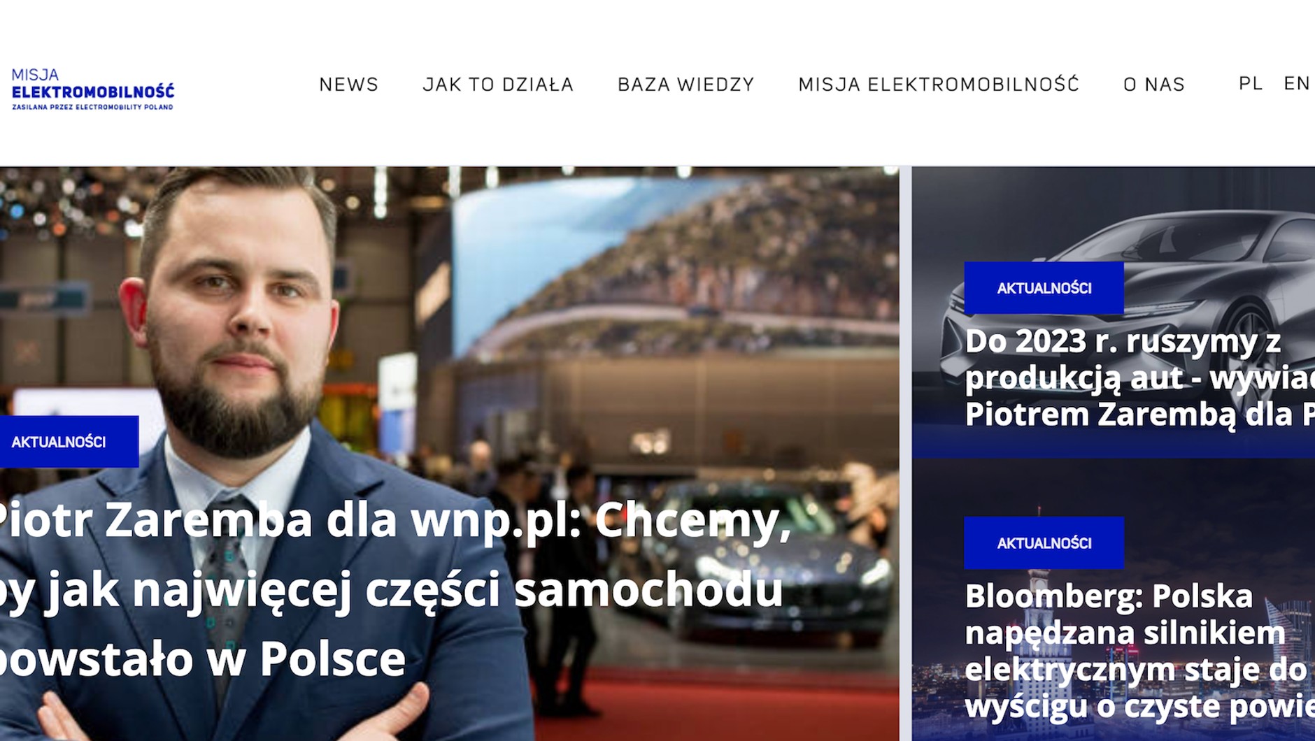 Obecny wygląd strony EMP: zamiary są już nie tak ambitne jak kiedyś, ale przez to bardziej realistyczne