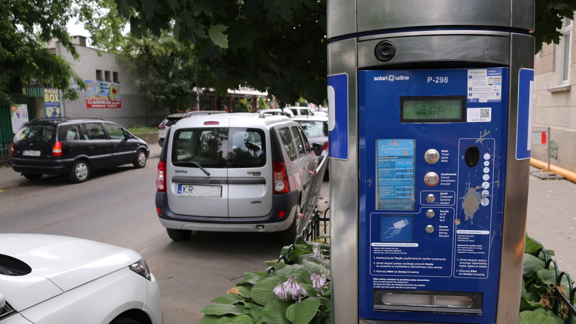 Parkomat w Strefie Płatnego Parkowania w Krakowie