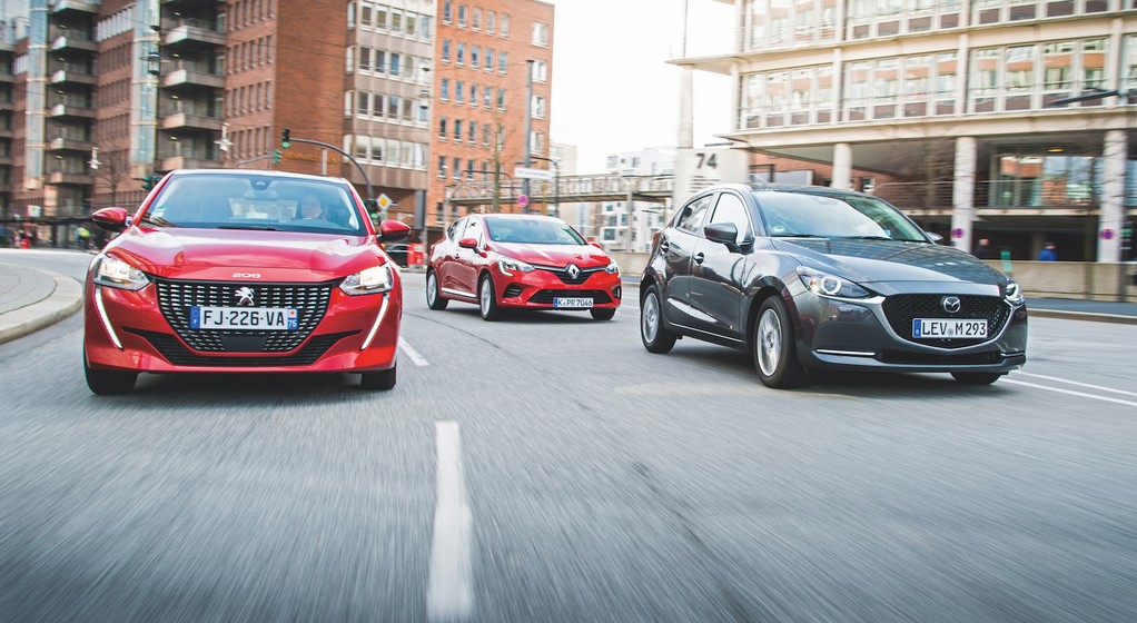 Porównanie aut miejskich: Renault Clio, Peugeot 208, Mazda 2