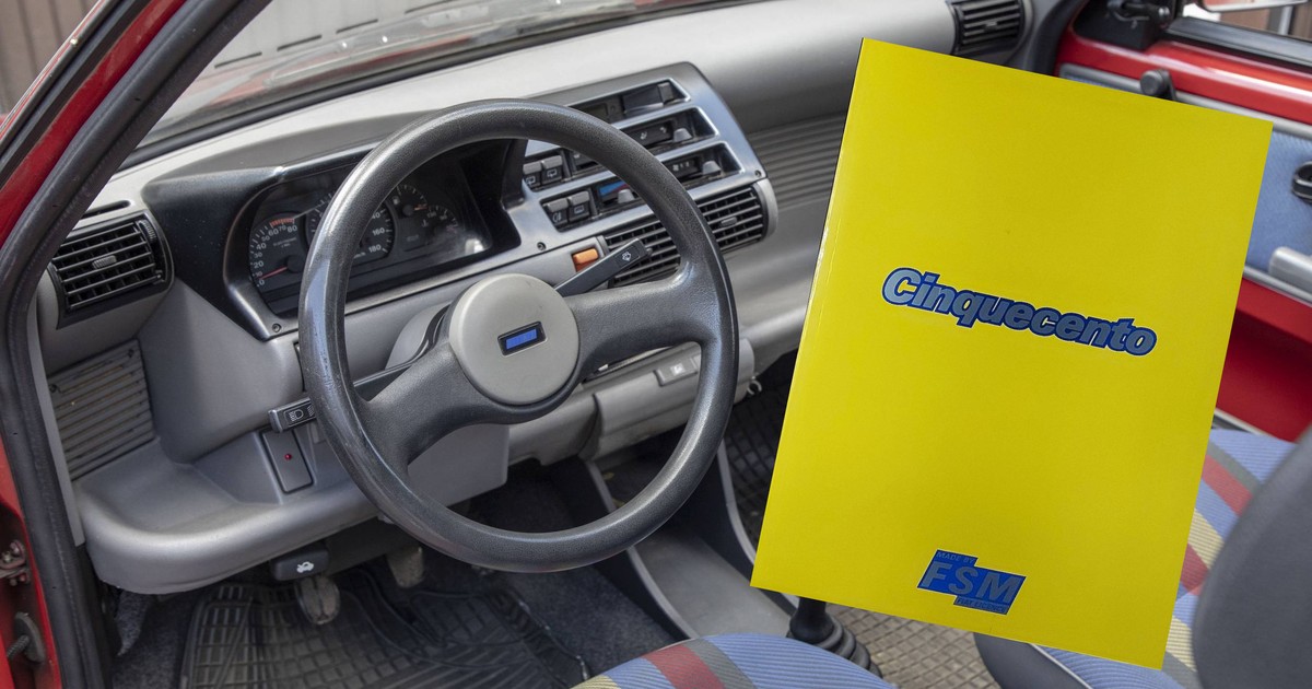 Znalazł w garażu żółtą książeczkę o Cinquecento