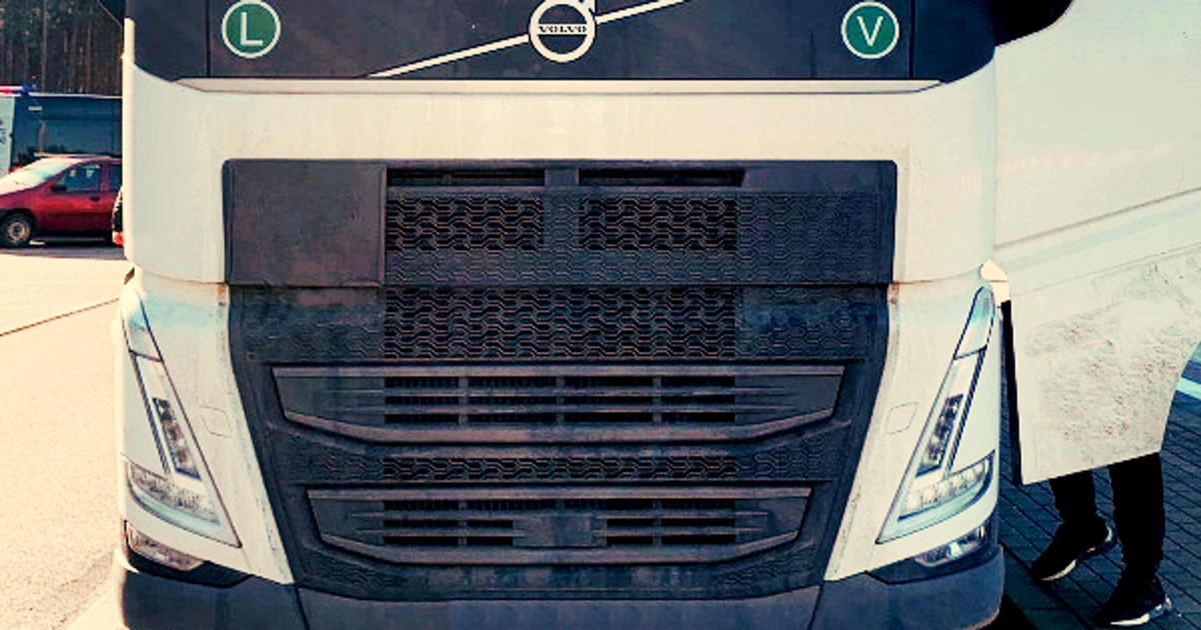 TIR Volvo pęknięta rama