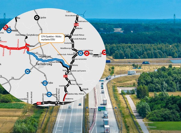 Droga S74 z ważną decyzją. GDDKiA ma DŚU dla kolejnych 73 km nowej drogi ekspresowej