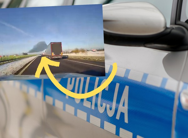 Groźne zdarzenie na S5. Tafla lodu spadła z ciężarówki na auto [WIDEO]