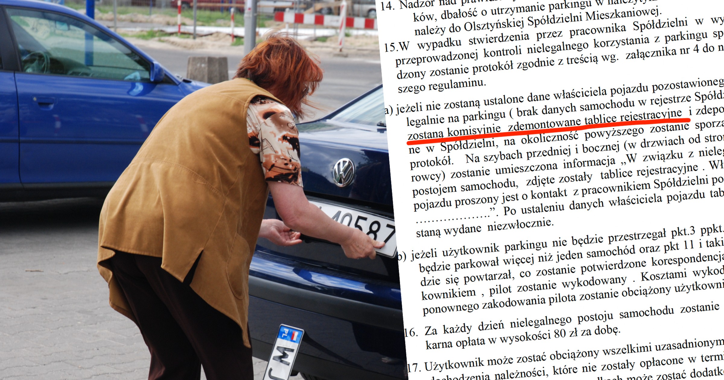 Zdejmowanie tablic rejestracyjnych – zdjęcie ilustracyjne