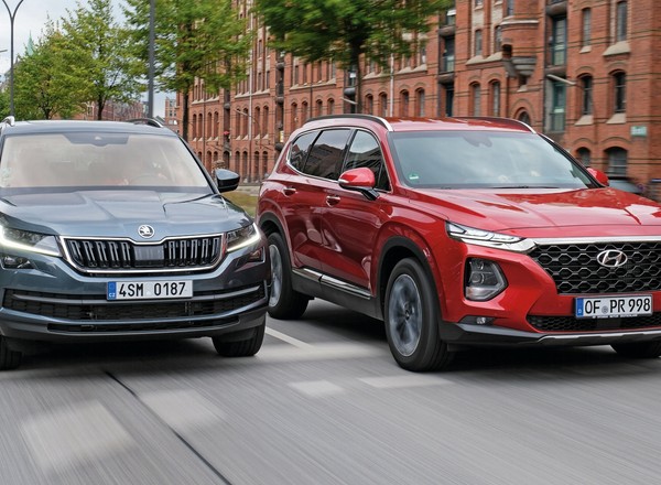 Porównanie dużych SUV-ów: Hyundai Santa Fe kontra Skoda Kodiaq