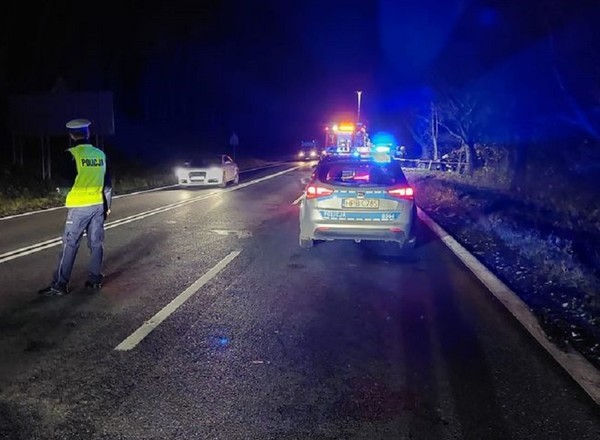 BMW zaczęło wyprzedzać. Manewr skończył się tragicznie - na drzewie