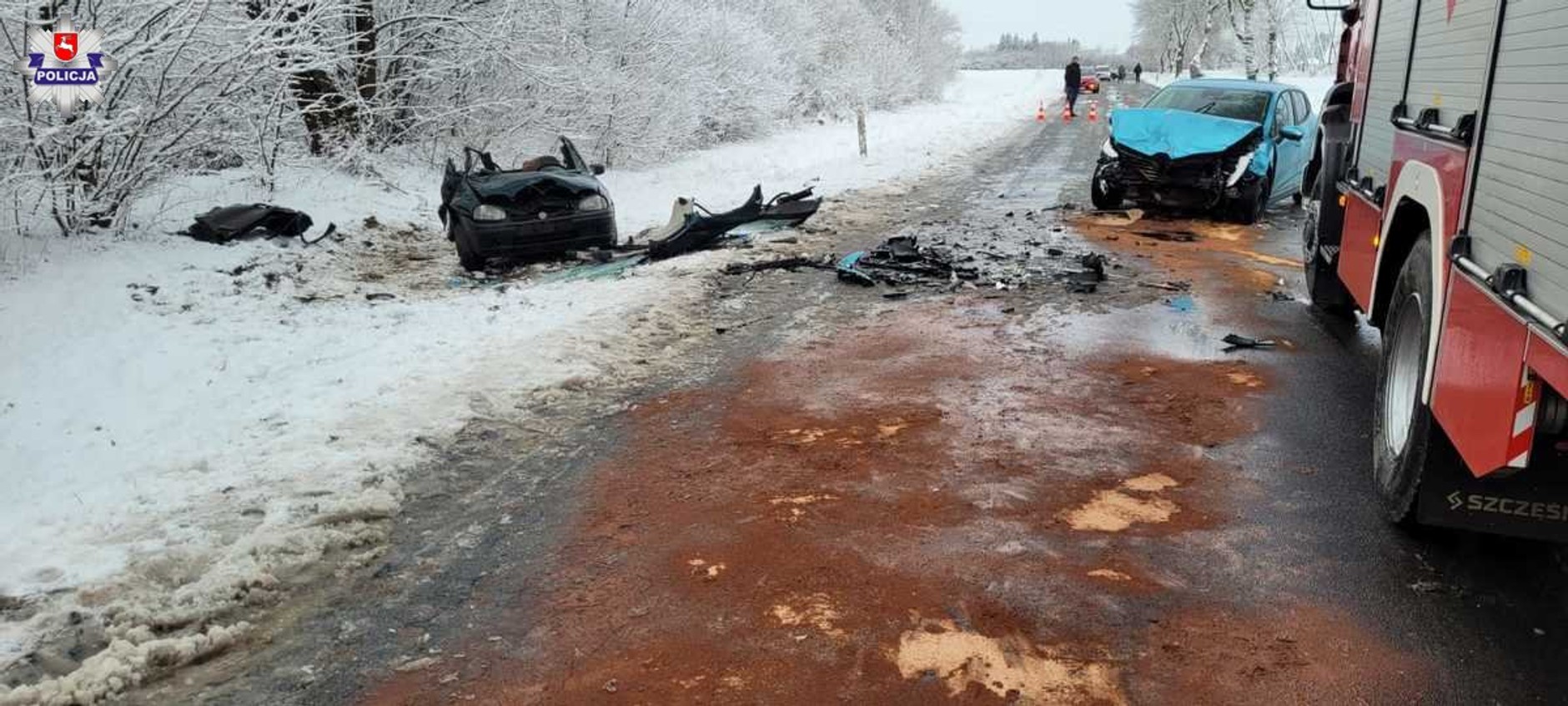 Tragiczny wypadek na Lubelszczyźnie. Z dachu auta nic nie zostało