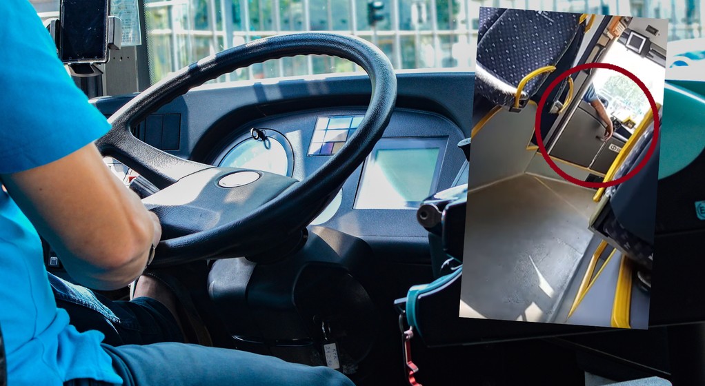 Burza w sieci pod nagraniem z kierowcą autobusu. Przewoźnik przeprasza (fot. screen: Facebook/SpottedZTMmetropolia)