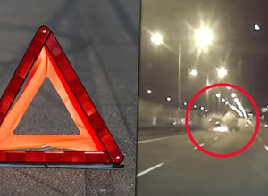 Mercedes wbił się w cysternę. Dramatyczny wypadek w Warszawie [Wideo]