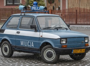 (Nie PUBLIKOWAĆ) Fiat 126p jako radiowóz. Maluch, którego nie było