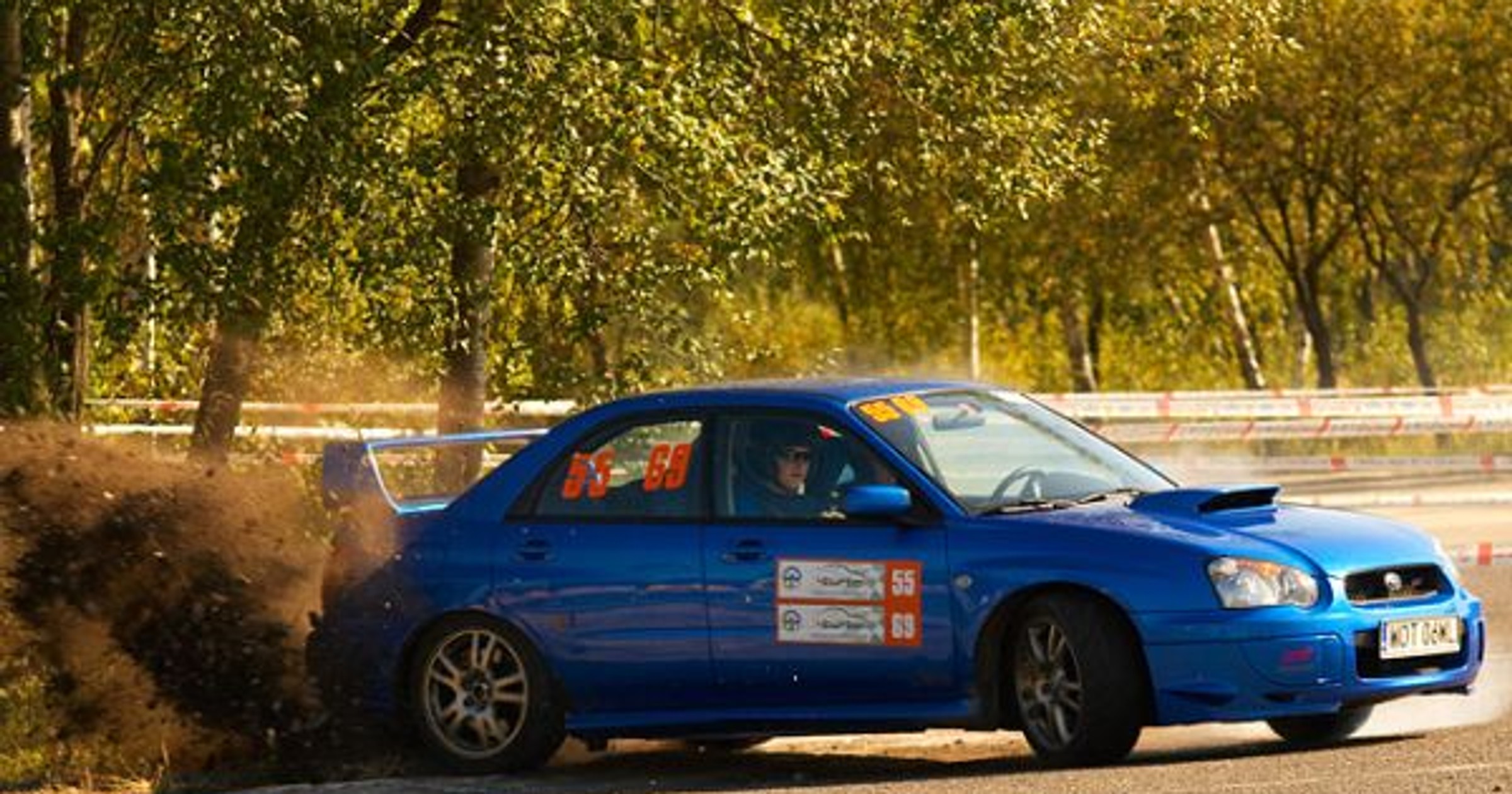 Subaru na trasie rallysprintu