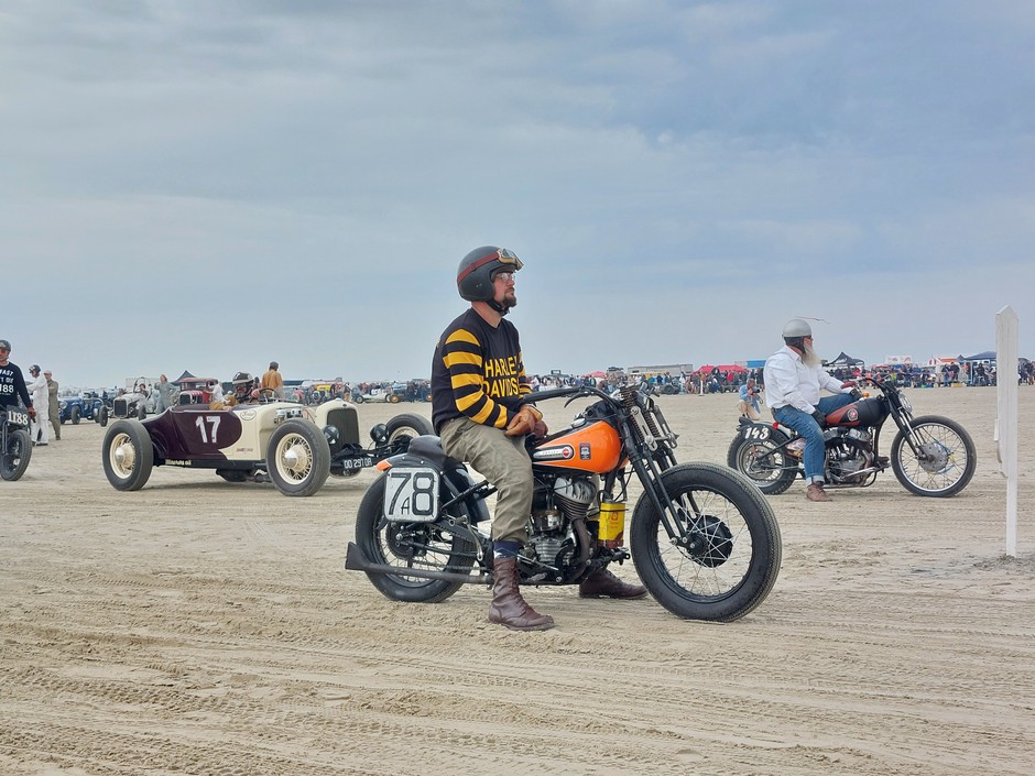 Krzysztof Kłowaty na Harley'u