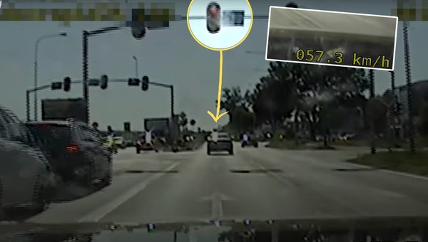 Wystarczyło 10 sekund, żeby stracił "prawko". Jego wyczyny nagrali ze środka BMW