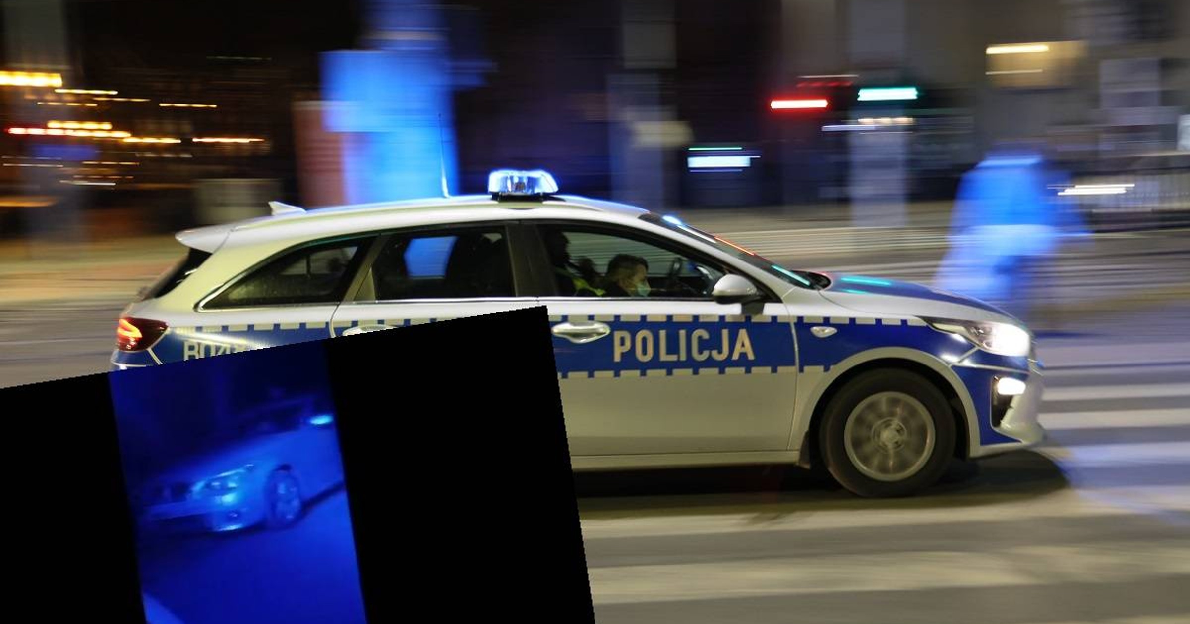 Pościg za piratem drogowym bez prawa jazdy