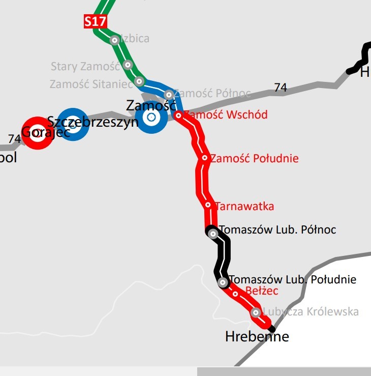 S17 Izbica - Hrebenne