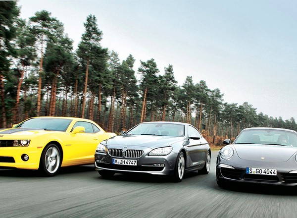 Chevrolet Camaro kontra BMW 650i i Porsche 911 Carrera S: mocne obiekty pożądania