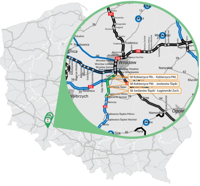 Odcinek drogi S8 Kobierzyce Płn. - Łagiewniki Zach.
