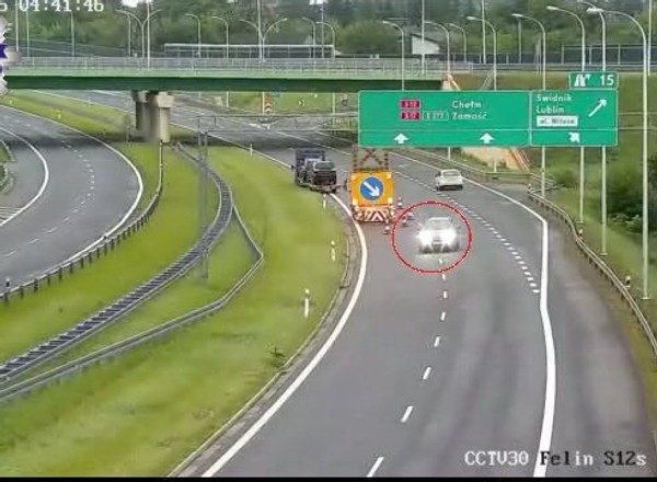 Wstrząsające nagranie z drogi S12. Operator kamer wezwał policję