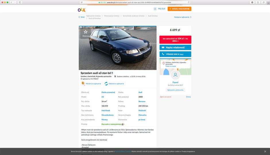 Ci, którzy nie kupują tylko oczami, będą chcieli też dowiedzieć się czegoś
merytorycznego na temat twojego samochodu – tworząc poprawne sty-
listycznie i merytorycznie ogłoszenie, znacznie im w tym pomożesz.