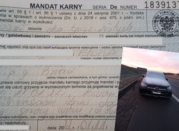 Wysoki mandat za niewskazanie sprawcy. To pierwsza taka kara według nowego taryfikatora