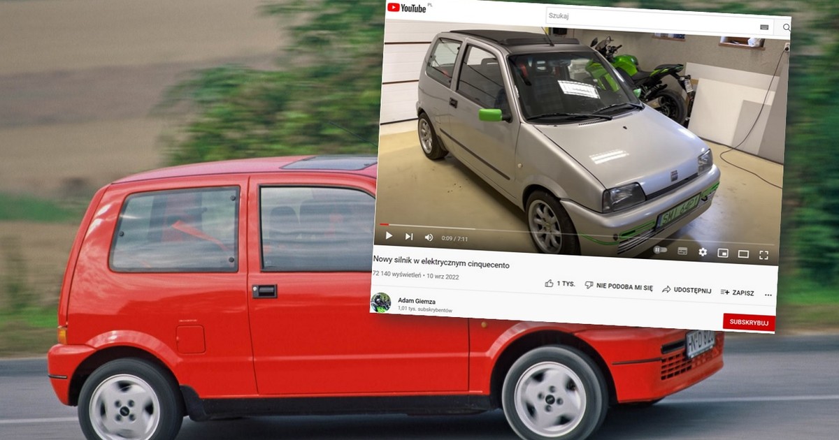 Elektryczny Fiat Cinquecento pana Adama ze Śląska