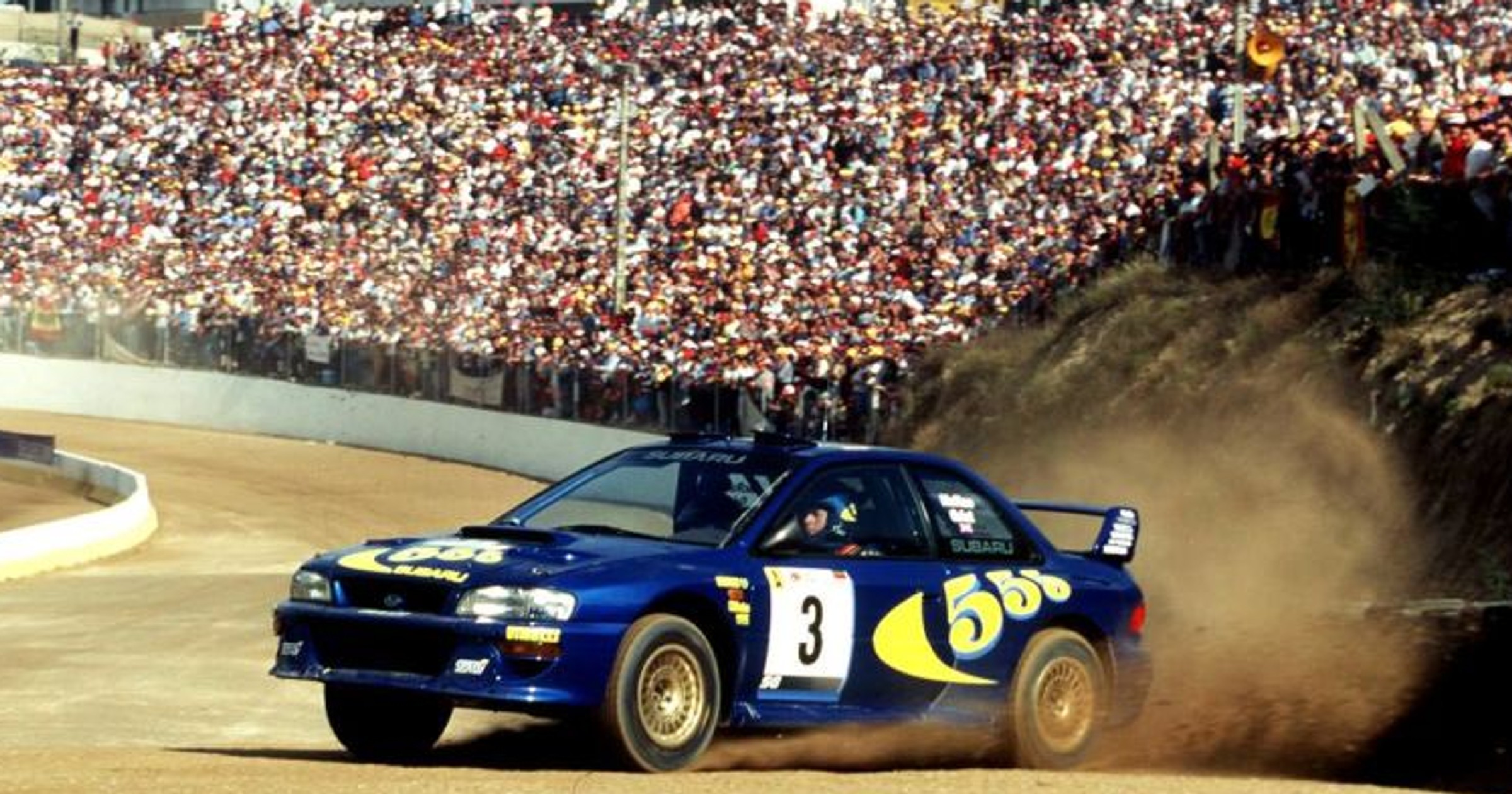 Colin McRae i Subaru Impreza 555