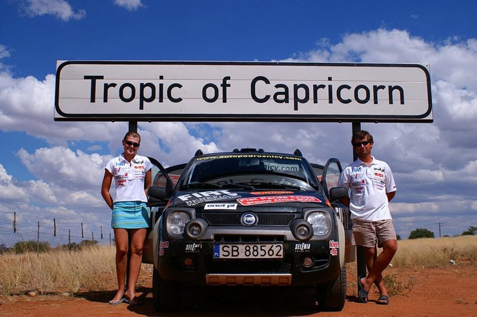 Wyprawa Fiatem Panda Cross 4x4 dookoła Afryki na półmetku