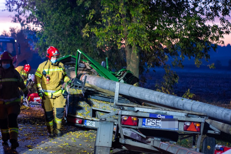 Tragiczny wypadek lawety w okolicach Chrząstowa