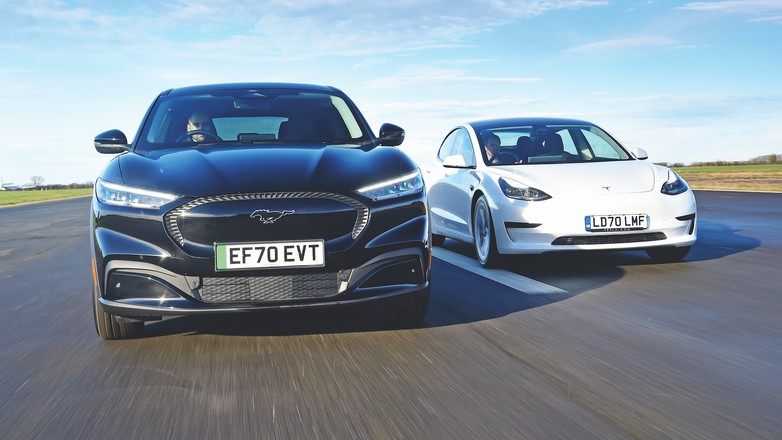 Ford Mustang Mach-E kontra Tesla Model 3