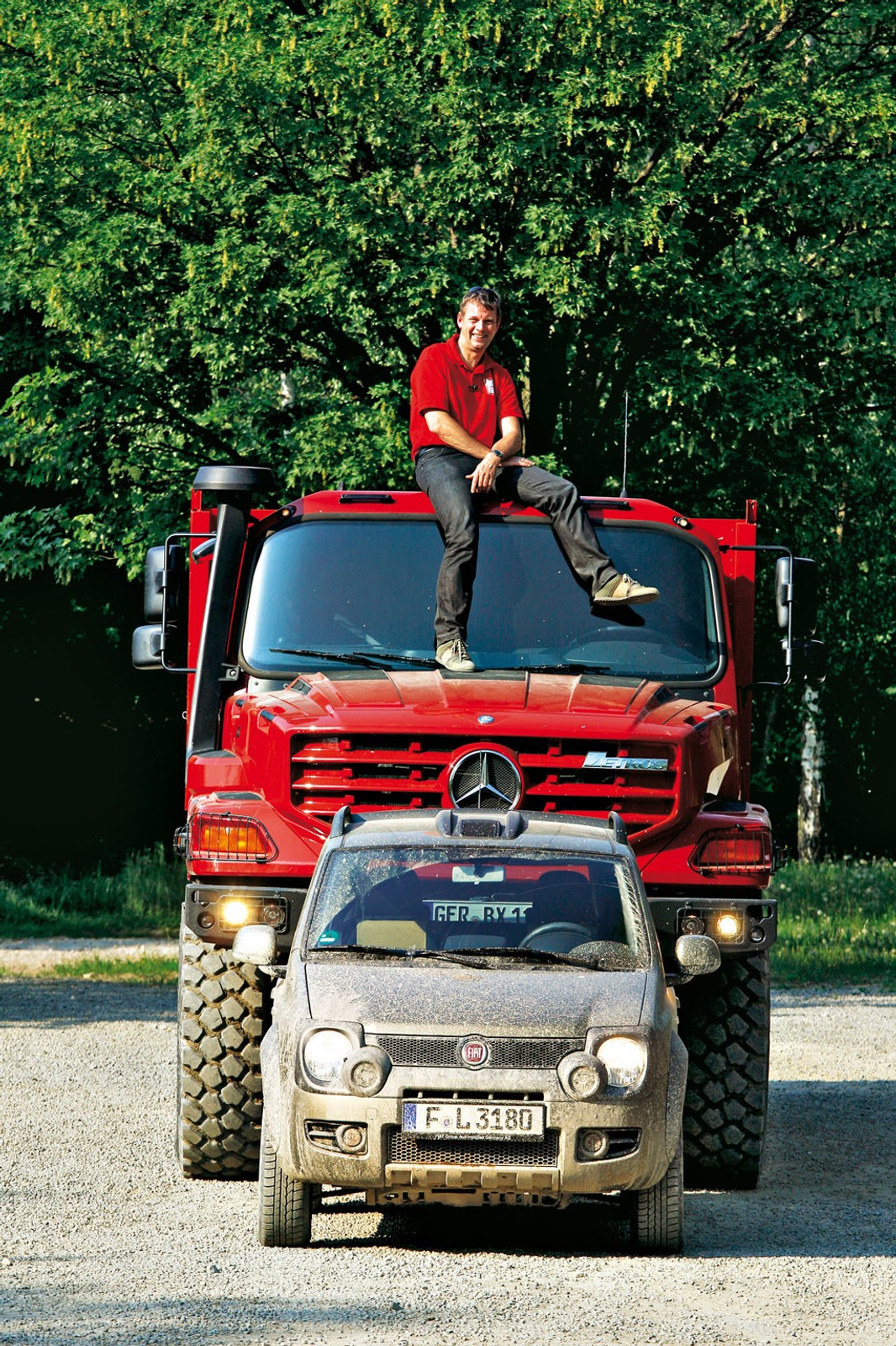 Fiat Panda Cross kontra Mercedes Zetros 6x6: Dawid kontra Goliat