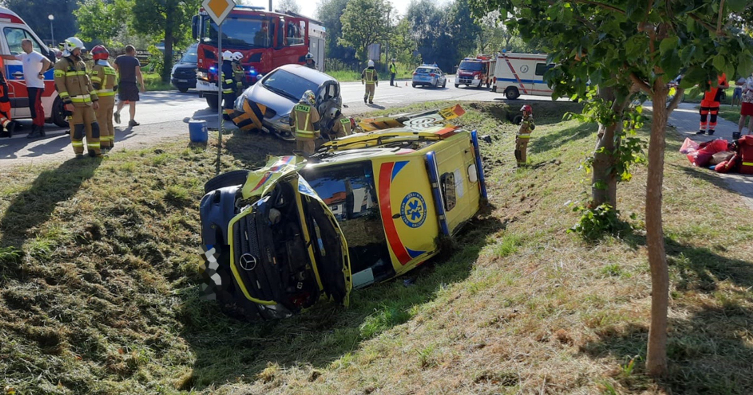 Wypadek w Garwolinie przy skrzyżowaniu ul. Lubelskiej i Mickiewicza