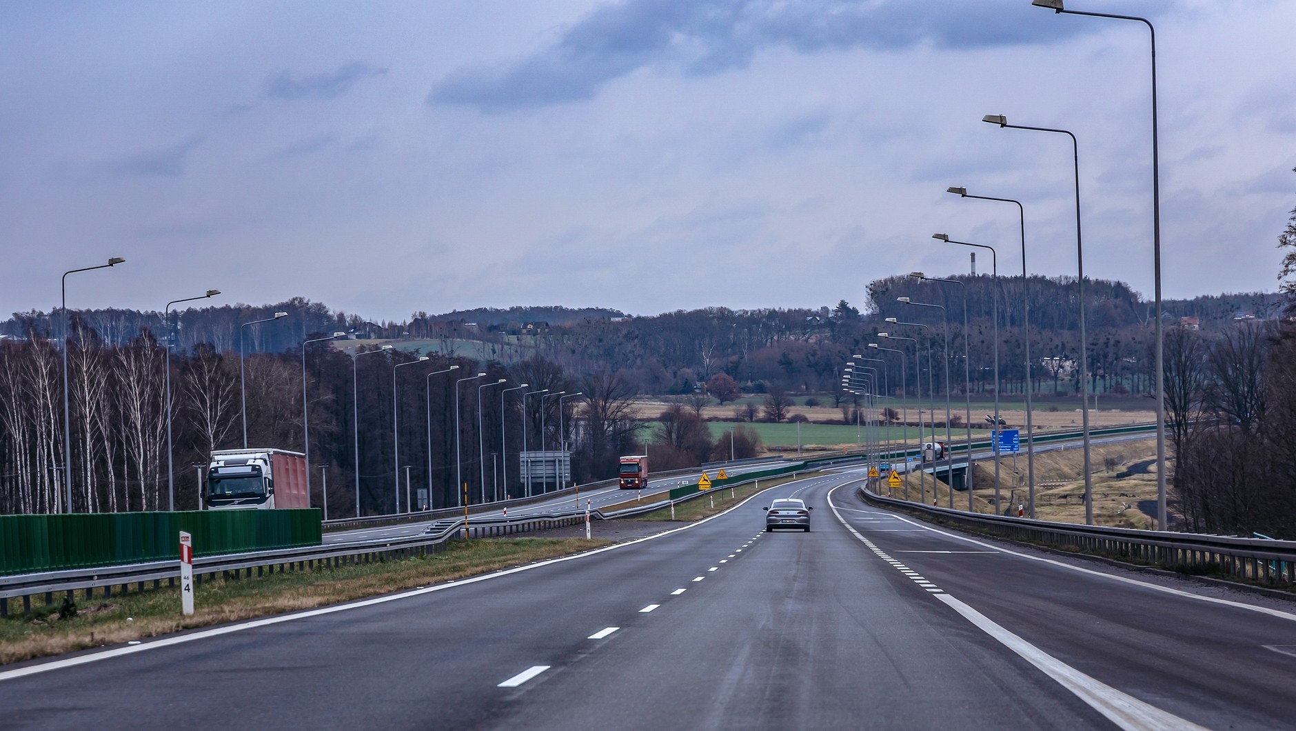 Polska autostrada — zdjęcie ilustracyjne