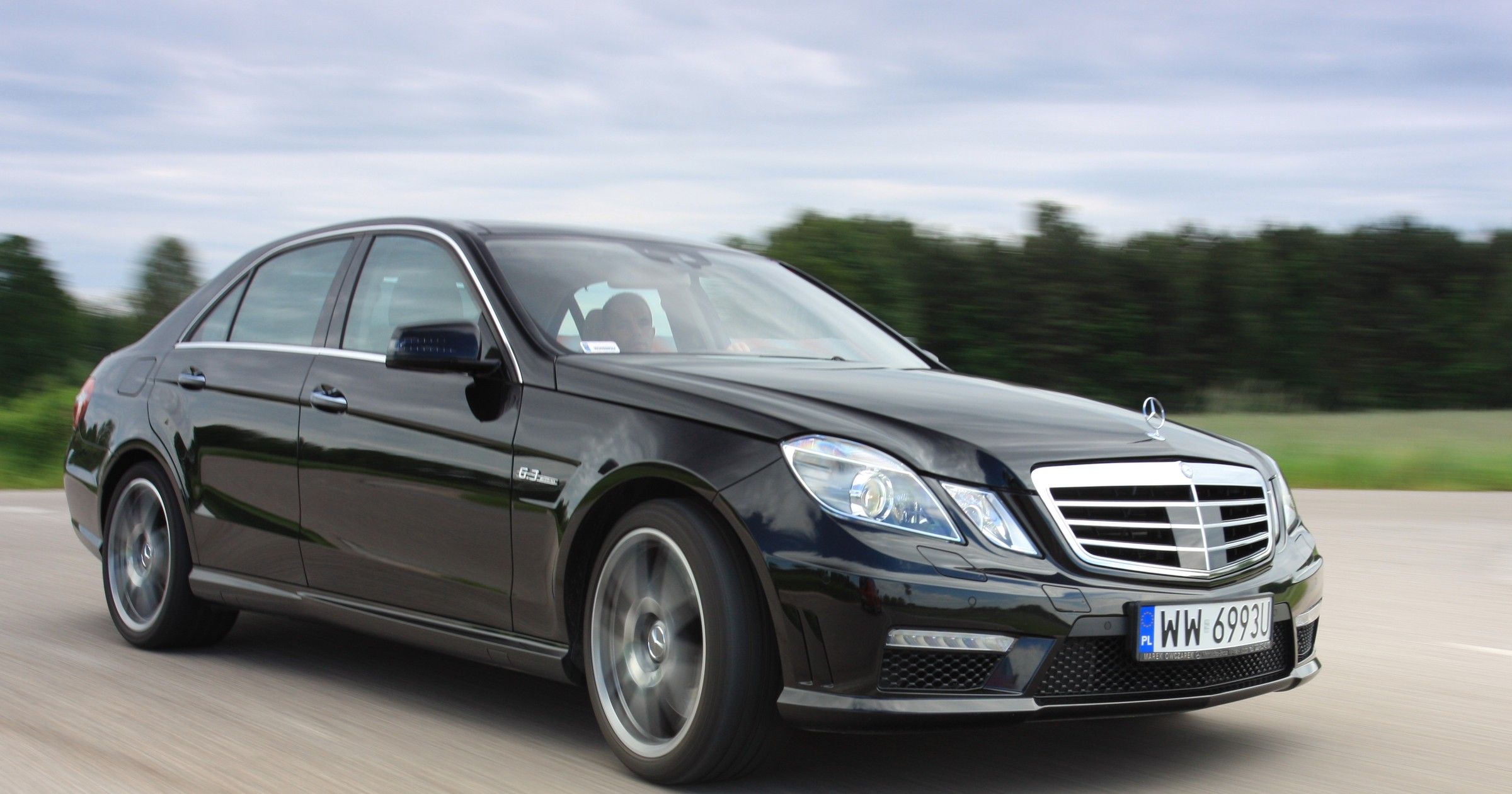 Rekordowy drift Mercedesem
