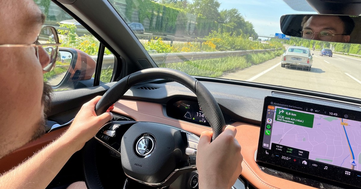 Jazda niemiecką autostradą. 