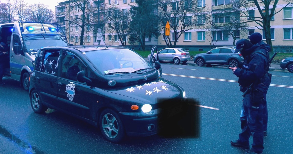 Kontrola drogowa – policjanci dobrze zamaskowani. Na ich miejscu każdy by się maskował...