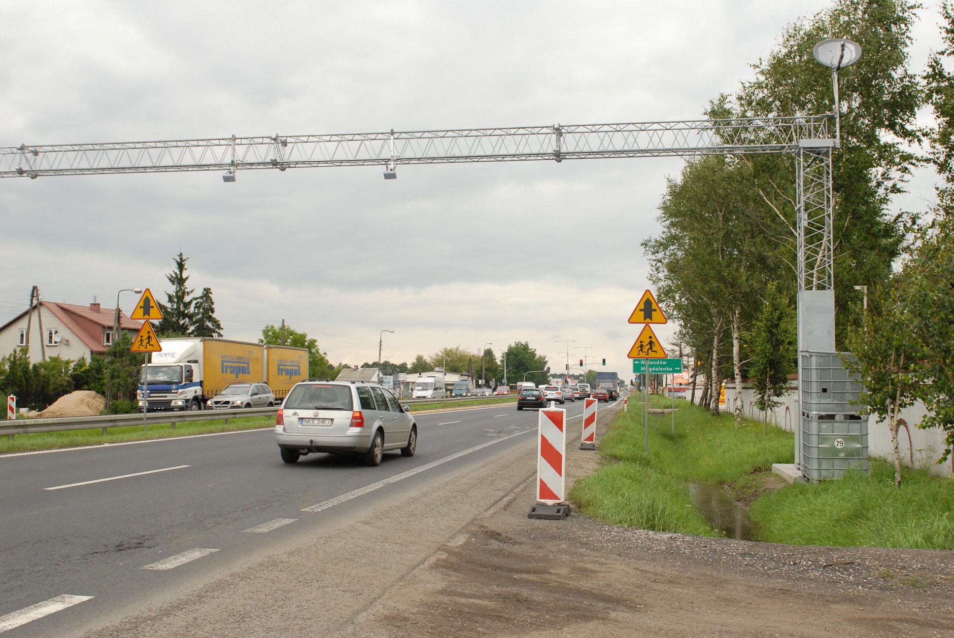 Bramownica przy drodze