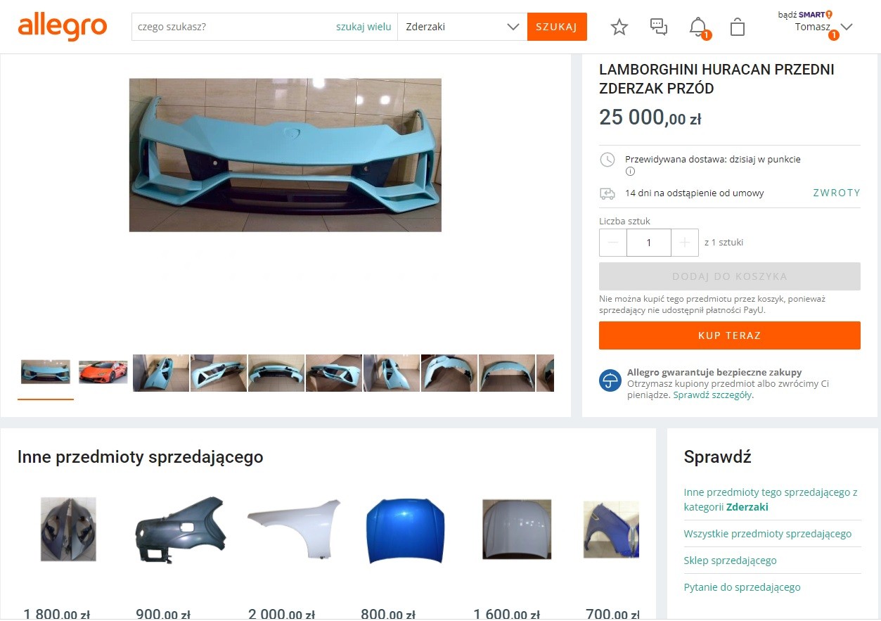 Ogłoszenie Lamborghini